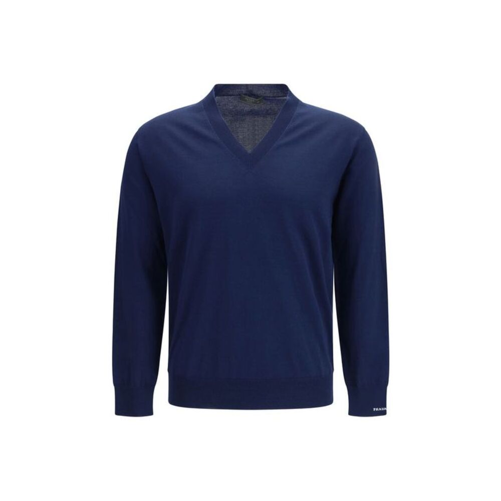 Prada Blue Cotton Men's Sweatshirt